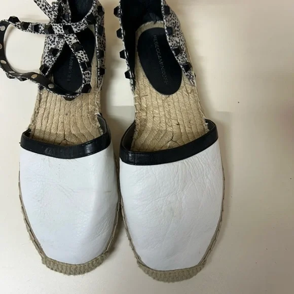 Rebecca Minkoff Stylish Black and White Espadrilles